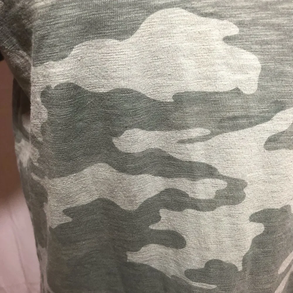 Universal Thread Camo Print Short Sleeve Cotton Dress - Picture 7 of 12
